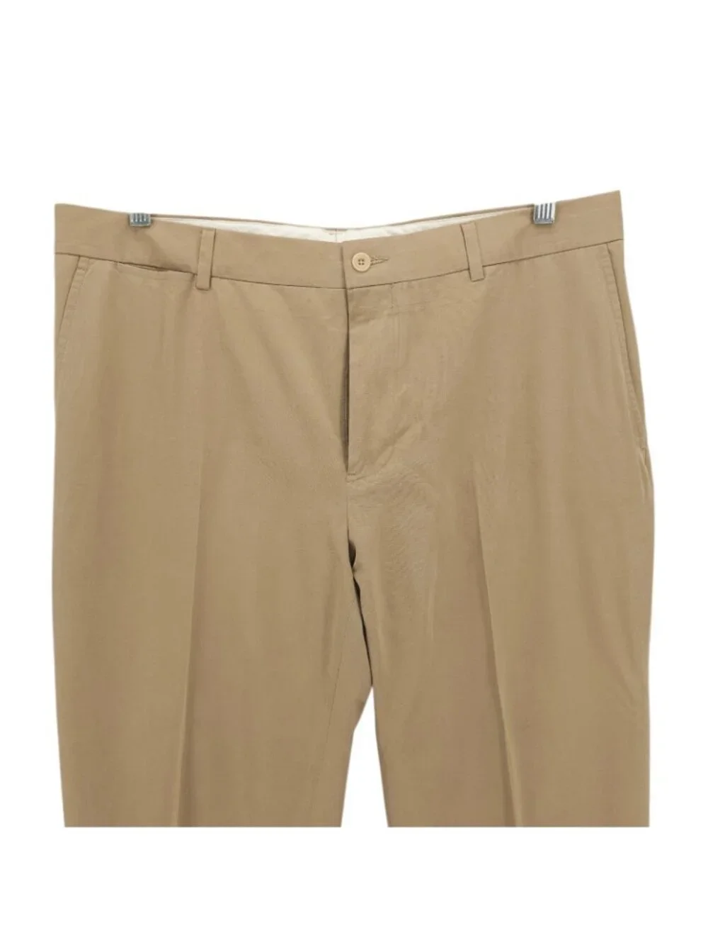 POLO RALPH LAUREN Silk Cotton Pants Flat Front Dress Chino Size 36x32 - STAINS!